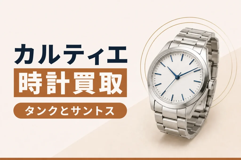 カルティエの時計買取｜タンクとサントスで見られる点