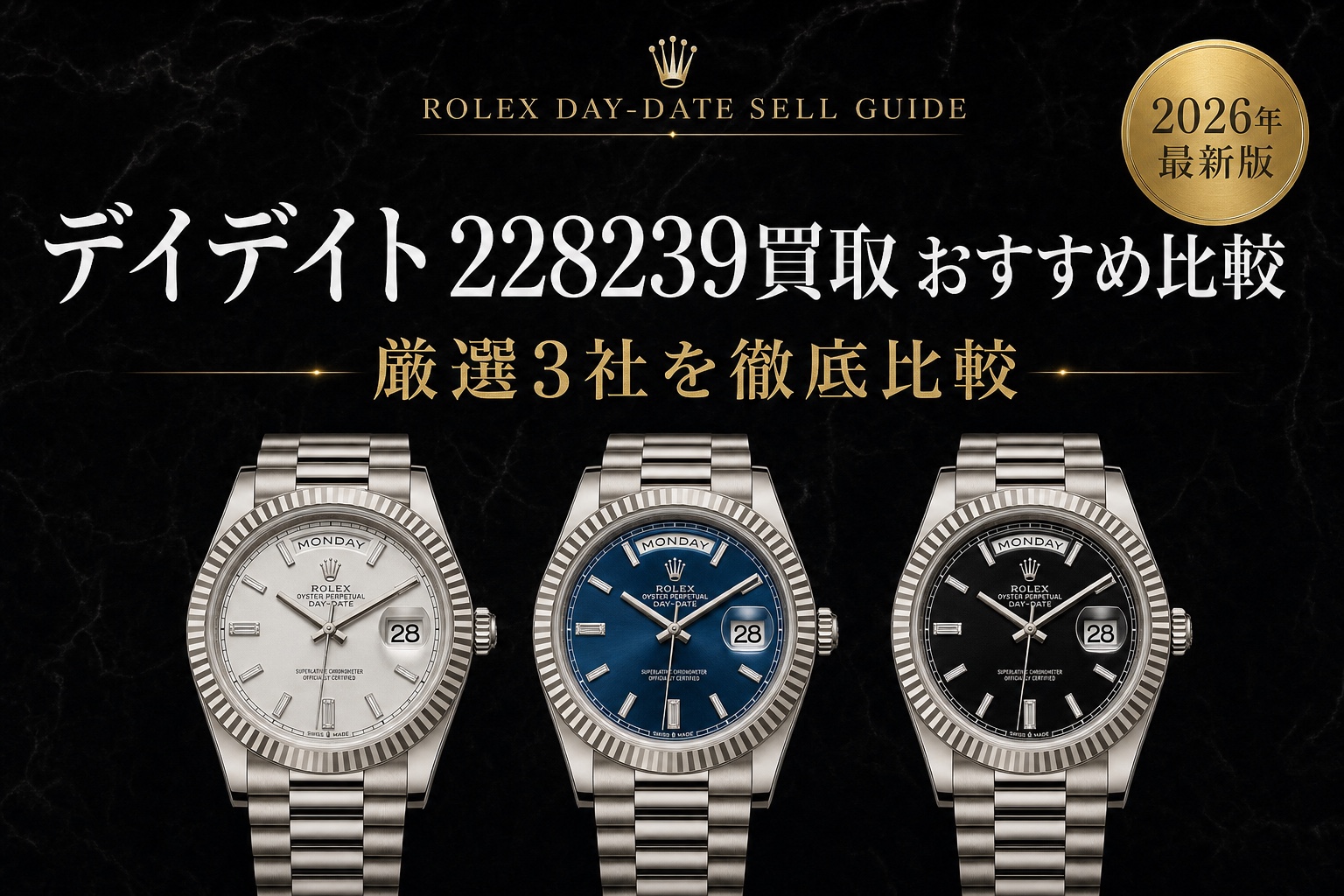 デイデイト 228239買取 おすすめ比較｜厳選3社を徹底比較【2026年最新版】