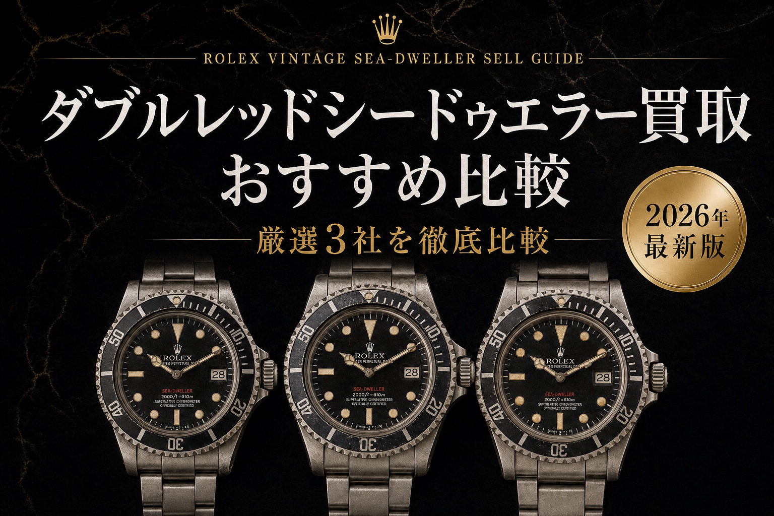 ダブルレッドシードゥエラー買取 おすすめ比較｜厳選3社を徹底比較【2026年最新版】