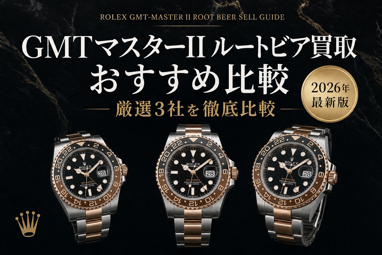 GMTマスターII ルートビア買取 おすすめ比較｜厳選3社を徹底比較【2026年最新版】