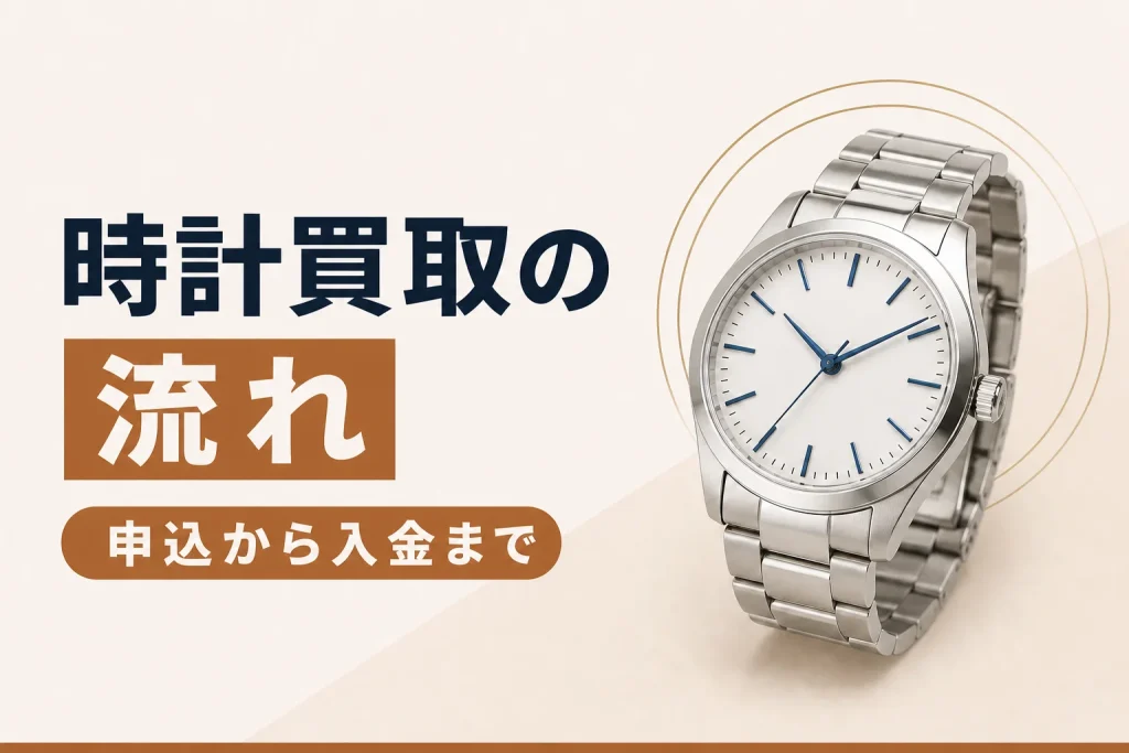 時計買取の流れ｜申し込みから入金までの手順を解説