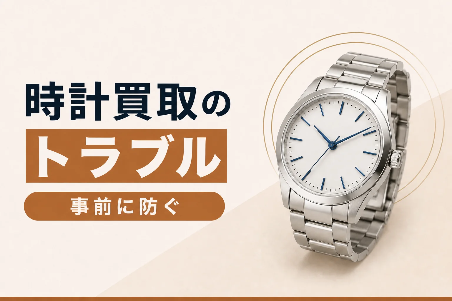 時計買取で起きやすいトラブル|事前に防ぐための知識