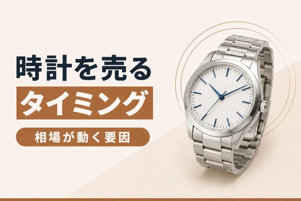 時計を売るタイミング｜相場が動く要因を知る