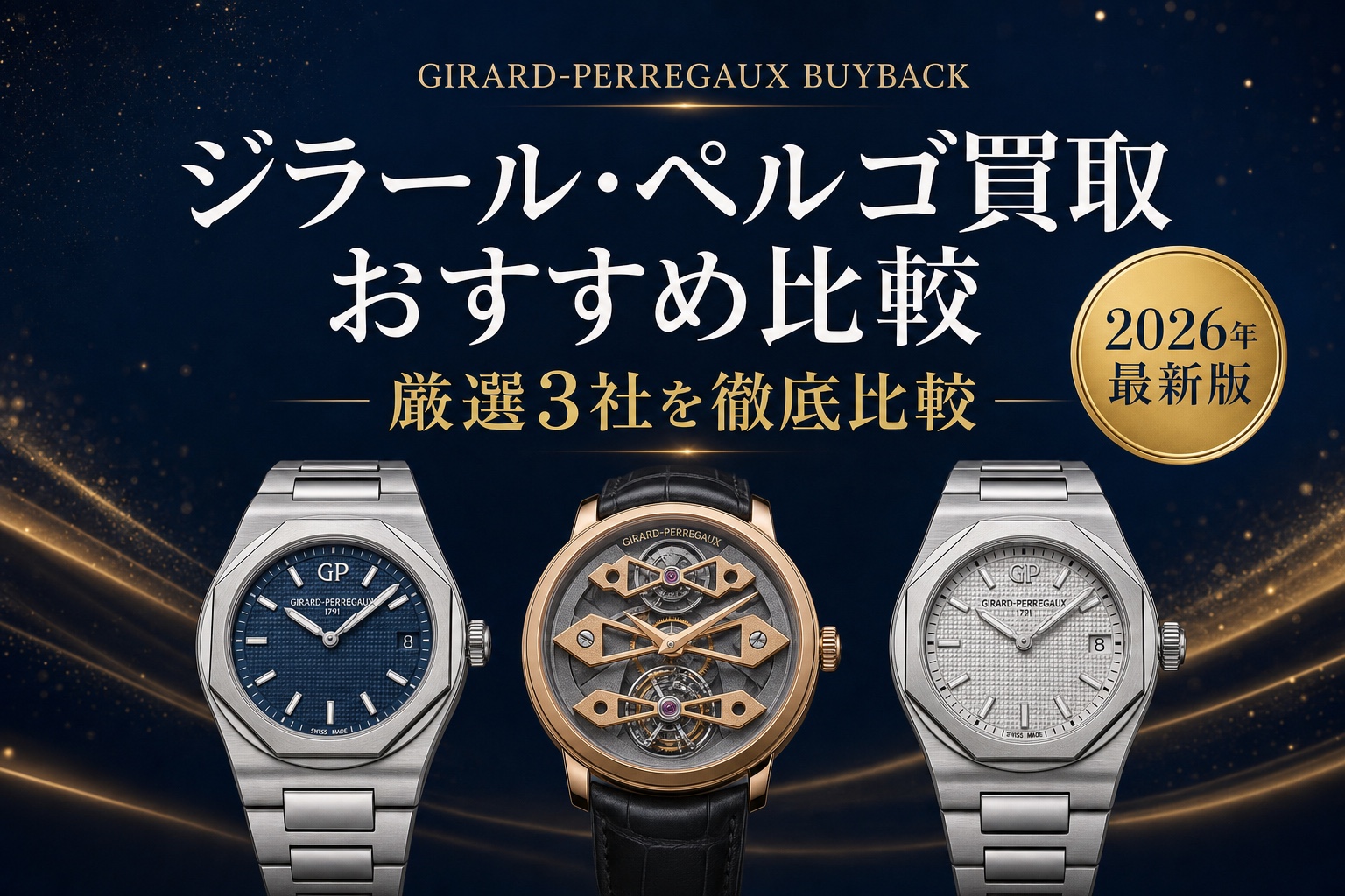 ジラール・ペルゴ買取 おすすめ比較｜厳選3社を徹底比較【2026年最新版】