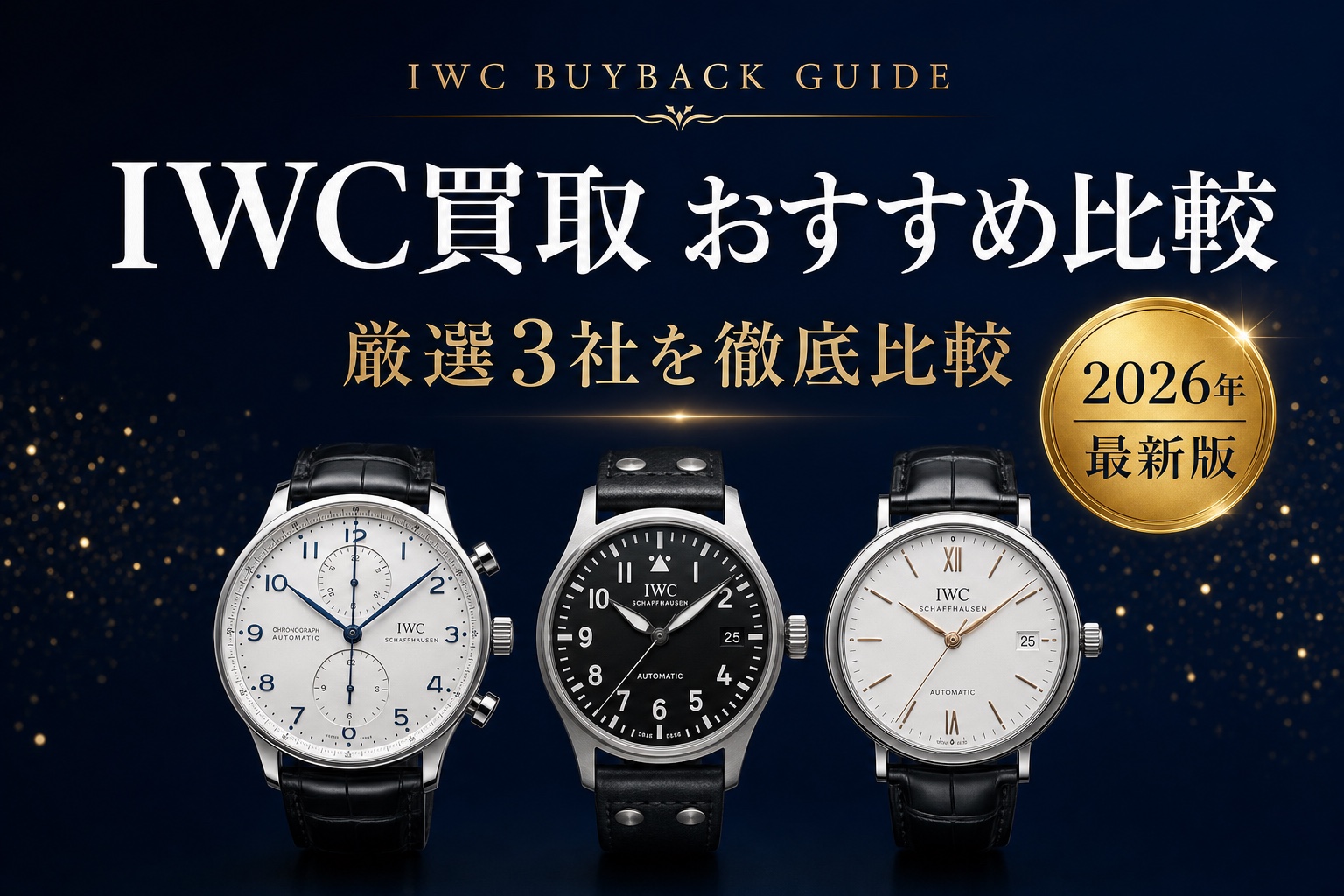 IWC買取 おすすめ比較|厳選3社を徹底比較【2026年最新版】