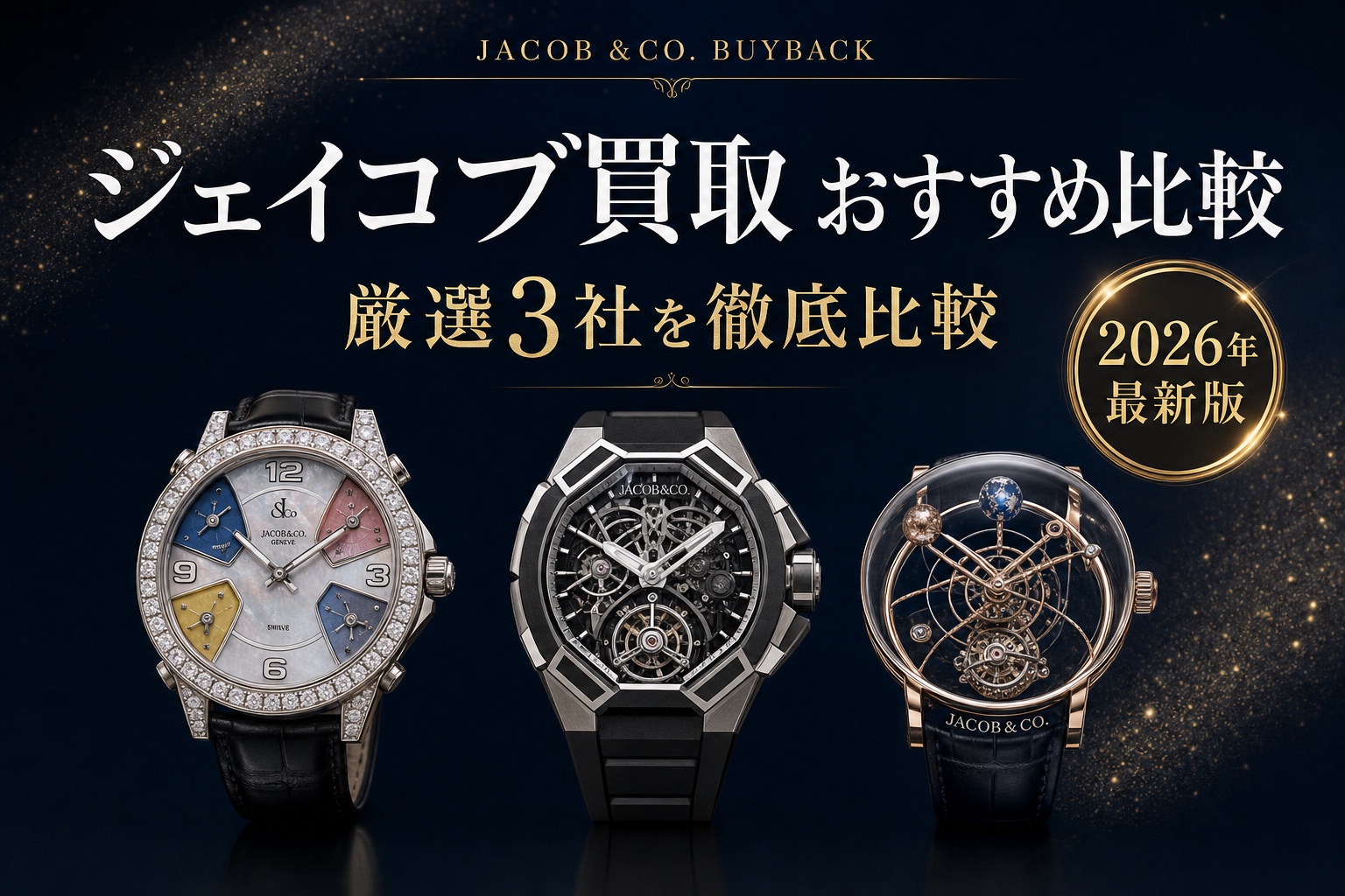 ジェイコブ買取 おすすめ比較｜厳選3社を徹底比較【2026年最新版】